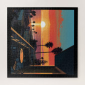 サンタモニカの日の#1 ジグソーパズル (横)