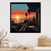 サンタモニカの日の#1 ポスター (キッチン)