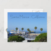サンタモニカの眺めの郵便はがき! ポストカード (正面/裏面)