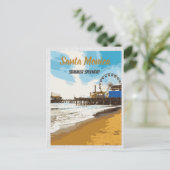 サンタモニカカリフォルニアはがき ポストカード (スタンド正面)