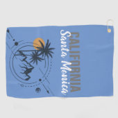 サンタモニカカリフォルニアジオメトリパームズ ゴルフタオル (横)