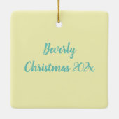 サンタモニカカリフォルニアジオメトリパームズ セラミックオーナメント (裏面)