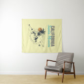 サンタモニカカリフォルニアジオメトリパームズ タペストリー (インサイチュ(横))