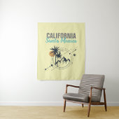 サンタモニカカリフォルニアジオメトリパームズ タペストリー (インサイチュ)