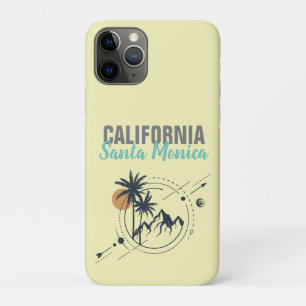 サンタモニカカリフォルニアジオメトリパームズ iPhone 11 PROケース