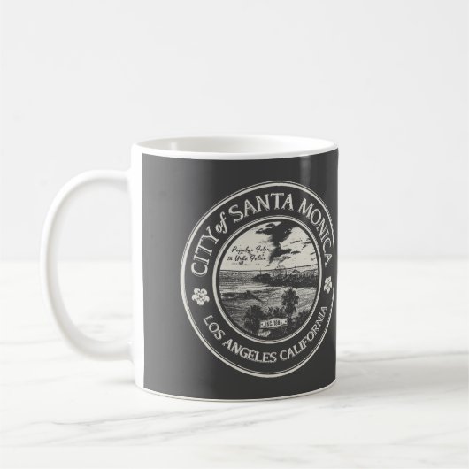 サンタモニカカリフォルニア コーヒーマグカップ (左)