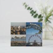 サンタモニカコラージュはがき ポストカード (スタンド正面)