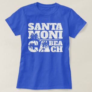 サンタモニカサーフボードとパームスカ Tシャツ