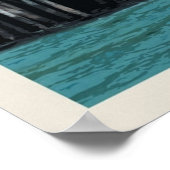 サンタモニカトラベルヴィンテージサンタモニカカリフォルニア ポスター (角)