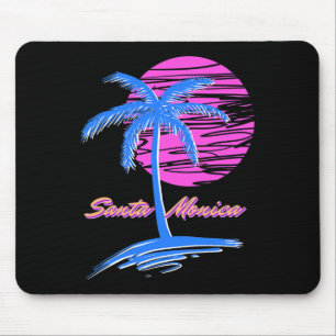 サンタモニカビーチアウトルン80sエステティックVAPORWAVE マウスパッド