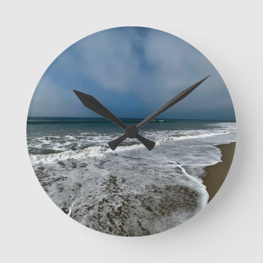 サンタモニカビーチイン秋。 ラウンド壁時計 (正面)