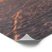 サンタモニカビーチライフガードタワーサンセットポスター ポスター (角)