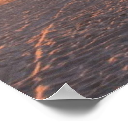 サンタモニカビーチライフガードタワーサンセットポスター ポスター (角)