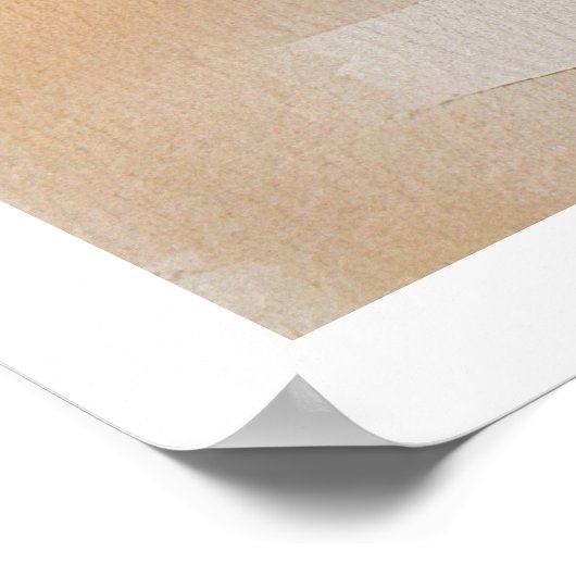 サンタモニカビーチ、カウォーター絵を描カラー ポスター (角)