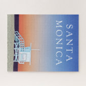 サンタモニカビーチ |ロサンゼルス、カリフォルニア ジグソーパズル (横)