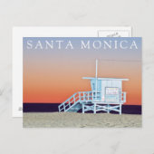 サンタモニカビーチ |ロサンゼルス、カリフォルニア ポストカード (正面/裏面)