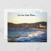 サンタモニカピアとしてヴェネツィアビーチ ポストカード (正面/裏面)