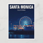 サンタモニカピアカリフォルニアロサンゼルス ポストカード (正面)