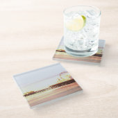 サンタモニカピアサンライズ ガラスコースター (アングル)