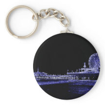 サンタモニカピアブルーネオンナイトフォトエディット