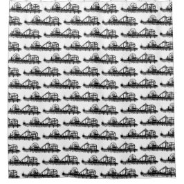 サンタモニカピアロサンゼルスカリフォルニアビーチ シャワーカーテン