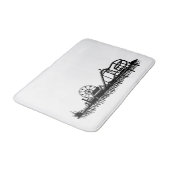 サンタモニカピアロサンゼルスカリフォルニアビーチ バスマット (アングル)