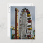 サンタモニカピア観覧車2009 ポストカード (正面/裏面)