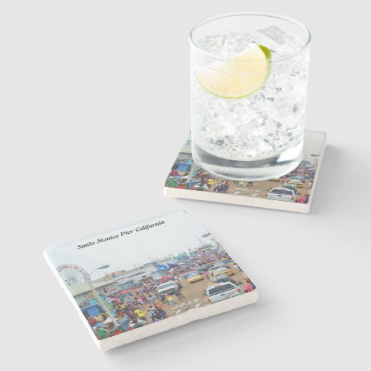 サンタモニカピア  ストーンコースター (横)