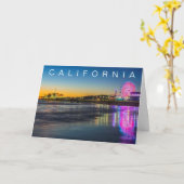 サンタモニカピア | ロサンゼルス | 誕生日おめでとう カード (黄色い花)