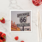 サンタモニカルート66カリフォルニア スタンダードカクテルナプキン (インサイチュ)