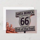 サンタモニカルート66カリフォルニア ポストカード (正面/裏面)
