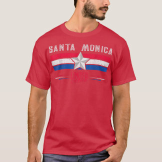 サンタモニカレトロヴィンテージギフト女性男子供 Tシャツ