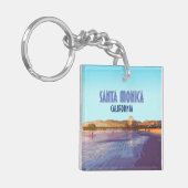 サンタモニカロサンゼルスカリフォルニアヴィンテージ キーホルダー (正面左)