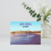 サンタモニカロサンゼルスカリフォルニアヴィンテージ ポストカード (スタンド正面)
