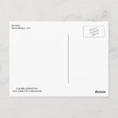 サンタモニカ事故1951年ヴィンテージ ポストカード (裏面)