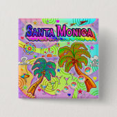 サンタモニカ休暇目標ボタン 缶バッジ (正面)