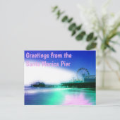 サンタモニカ埠頭からの挨拶 ポストカード (スタンド正面)
