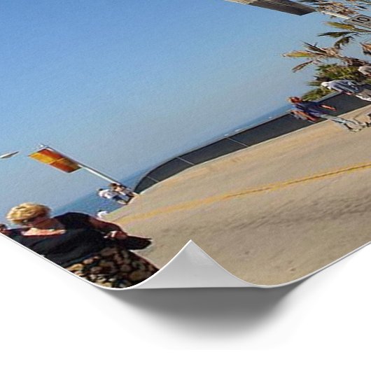 サンタモニカ埠頭 ポスター (角)