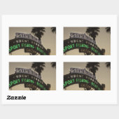 サンタモニカ埠頭 長方形シール (シート)