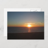 サンタモニカ日没#1はがき ポストカード (正面/裏面)