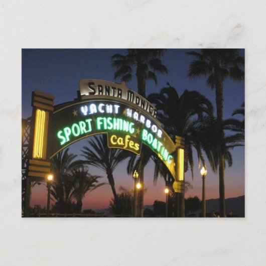 サンタモニカ桟橋はがき ポストカード (正面)