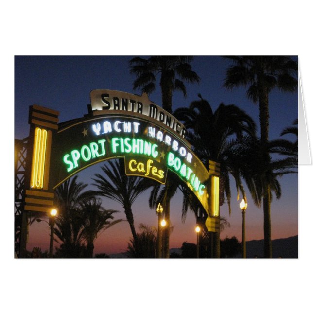 サンタモニカ桟橋カード (正面横)