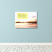 サンタモニカ桟橋恋しく思日の出母の詩 キャンバスプリント (インサイチュ (ウッドフロア))