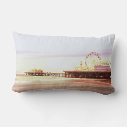 サンタモニカ桟橋恋しく思日の出母の詩 ランバークッション (裏面)