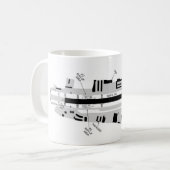 サンタモニカ空港のタクシー図 コーヒーマグカップ (正面左)