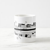 サンタモニカ空港のタクシー図 コーヒーマグカップ (中央)