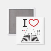 サンタモニカ空港滑走路21角磁石 マグネット (正面/裏面)