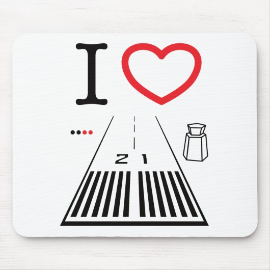 サンタモニカ空港滑走路21 – マウスパッド (正面)