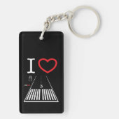 サンタモニカ空港滑走路21 /滑走路3キーチェーン キーホルダー (裏面)