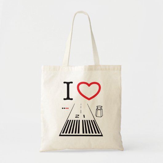 サンタモニカ空港滑走路21 /滑走路3トートバッグ トートバッグ (正面)